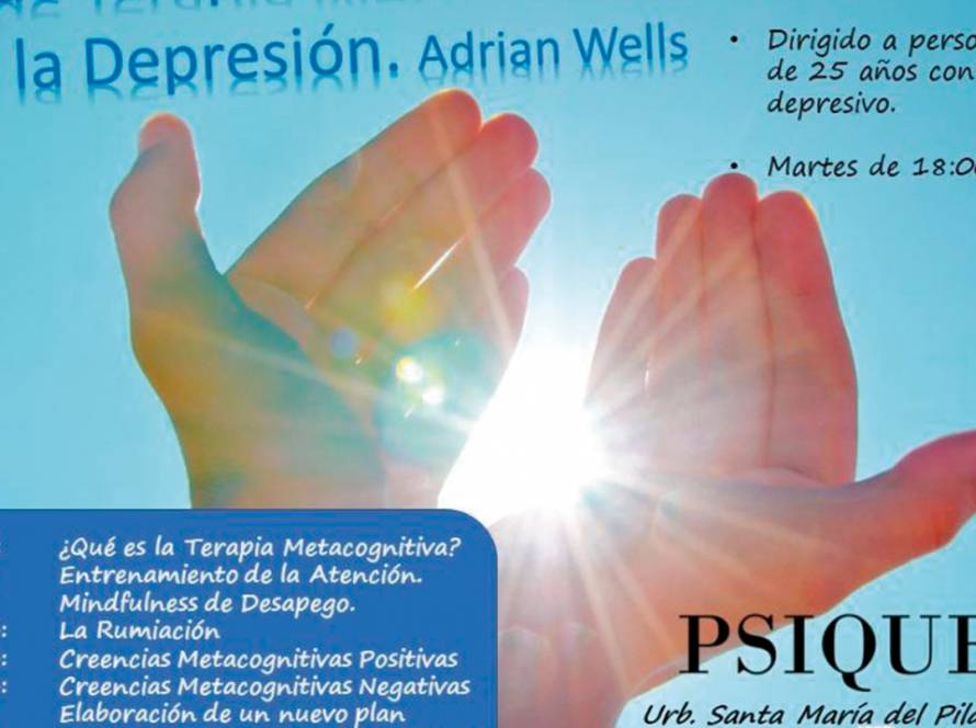 Folleto de taller de terapia metacognitiva para la depresión