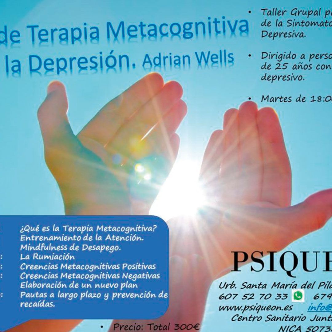 Taller de terapia metacognitiva para la depresión